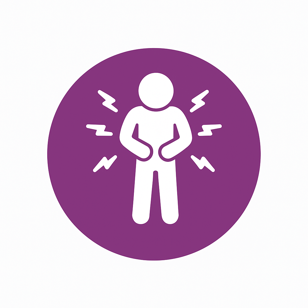 Chronic pain and inflammation icon