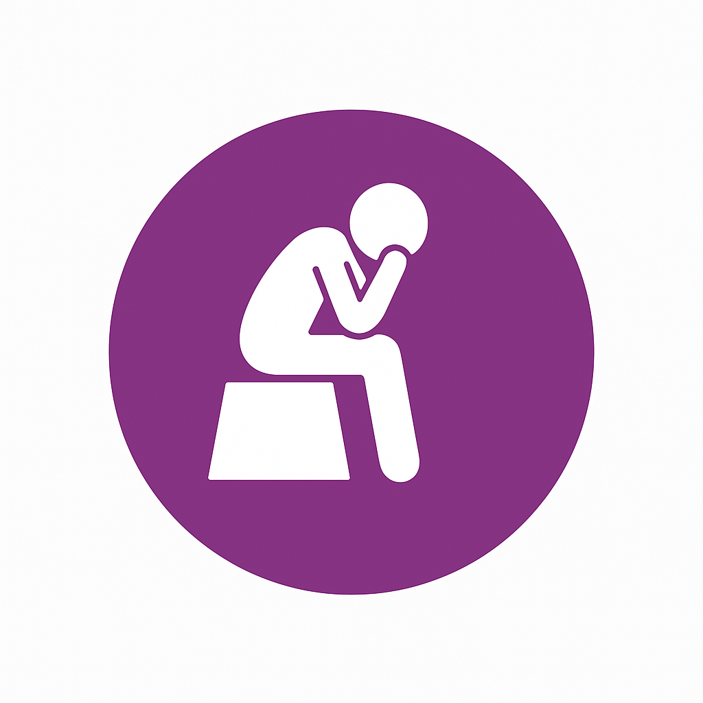 Brain fog and clarity icon